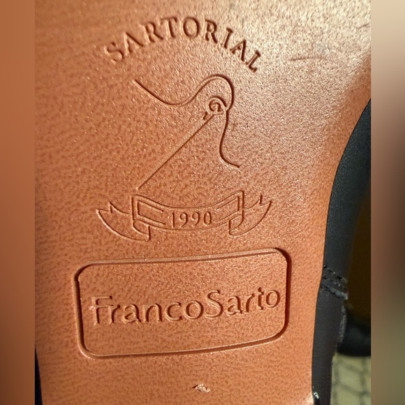 Franco Sarto NWT Sz 7.5M Elegant Black Leather Knee-High Kitten Heel Boots SH250 - Picture 11 of 11